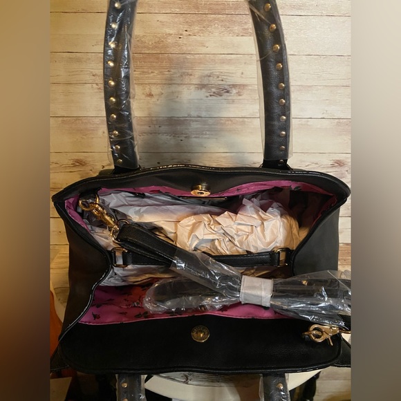 Betsey Johnson Oh Bow Dots Satchel BJ53605 - Picture 6 of 12